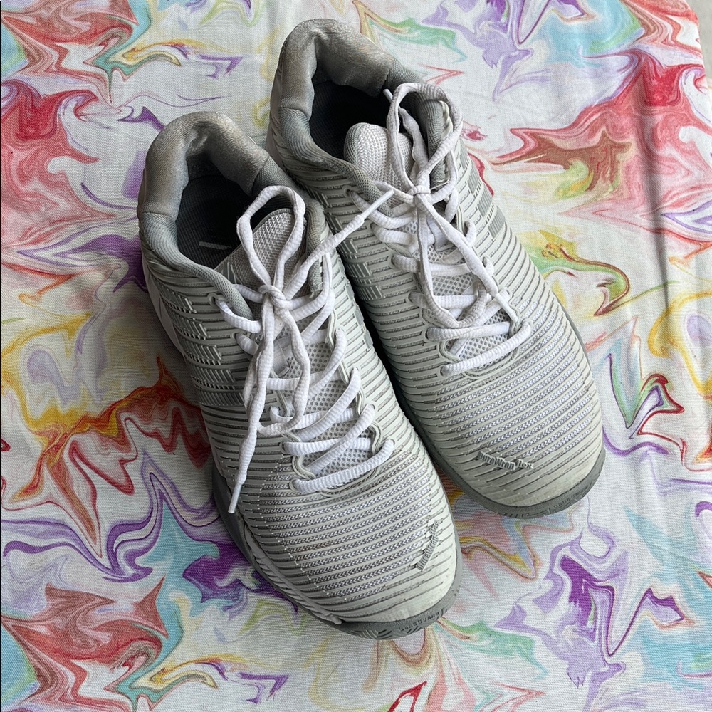 KSwiss KSW tennis sneakers white grey sz 10